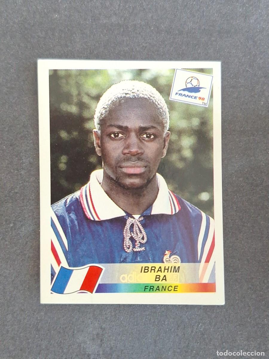 Cromos de f&uacute;tbol: L1 IBRAHIM BA SELECCION FRANCIA 163 MUNDIAL FRANCIA 98 1998 PANINI NUNCA PEGADO SIN PEGAR