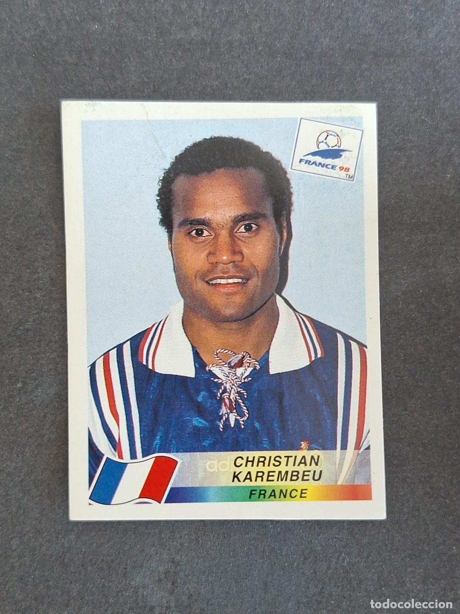 Cromos de f&uacute;tbol: L1 CHRISTIAN KAREMBEU SELECCION FRANCIA 167 MUNDIAL FRANCIA 98 1998 PANINI NUNCA PEGADO SIN PEGAR
