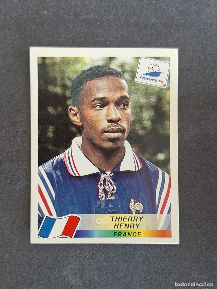 Cromos de f&uacute;tbol: L1 THIERRY HENRY SELECCION FRANCIA 172 MUNDIAL FRANCIA 98 1998 PANINI NUNCA PEGADO SIN PEGAR
