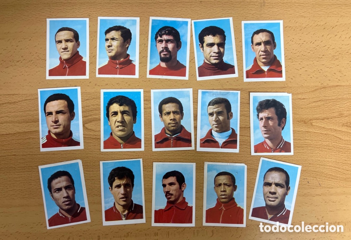 Cromos de f&uacute;tbol: 1970 MUNDIAL MEXICO MARRUECOS 15 CROMOS FKS DESPEGADOS