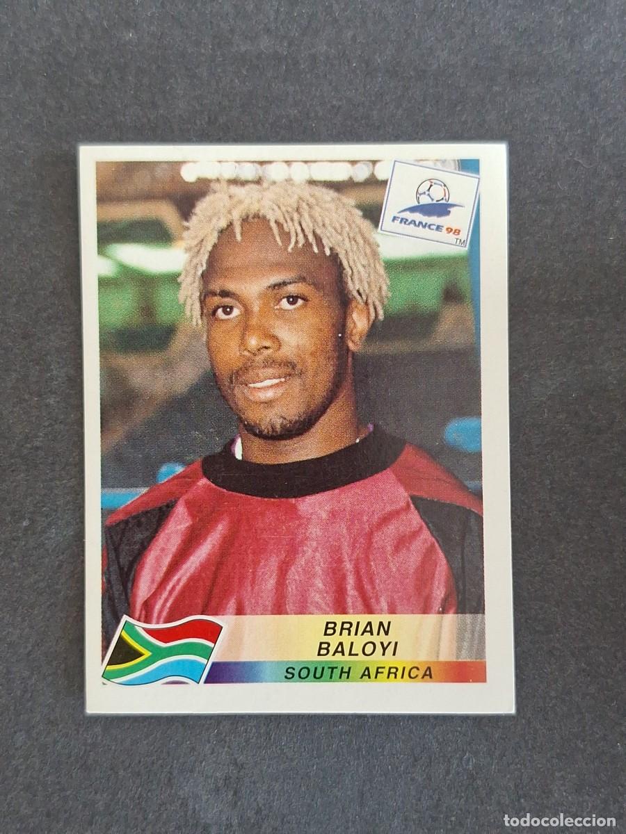 Cromos de f&uacute;tbol: L1 BRIAN BALOYI SELECCION SUDAFRICA 176 MUNDIAL FRANCIA 98 1998 PANINI NUNCA PEGADO SIN PEGAR