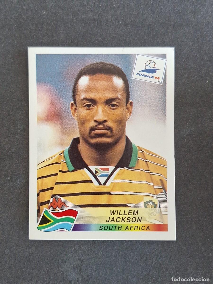 Cromos de f&uacute;tbol: L1 WILLEM JACKSON SELECCION SUDAFRICA 178 MUNDIAL FRANCIA 98 1998 PANINI NUNCA PEGADO SIN PEGAR