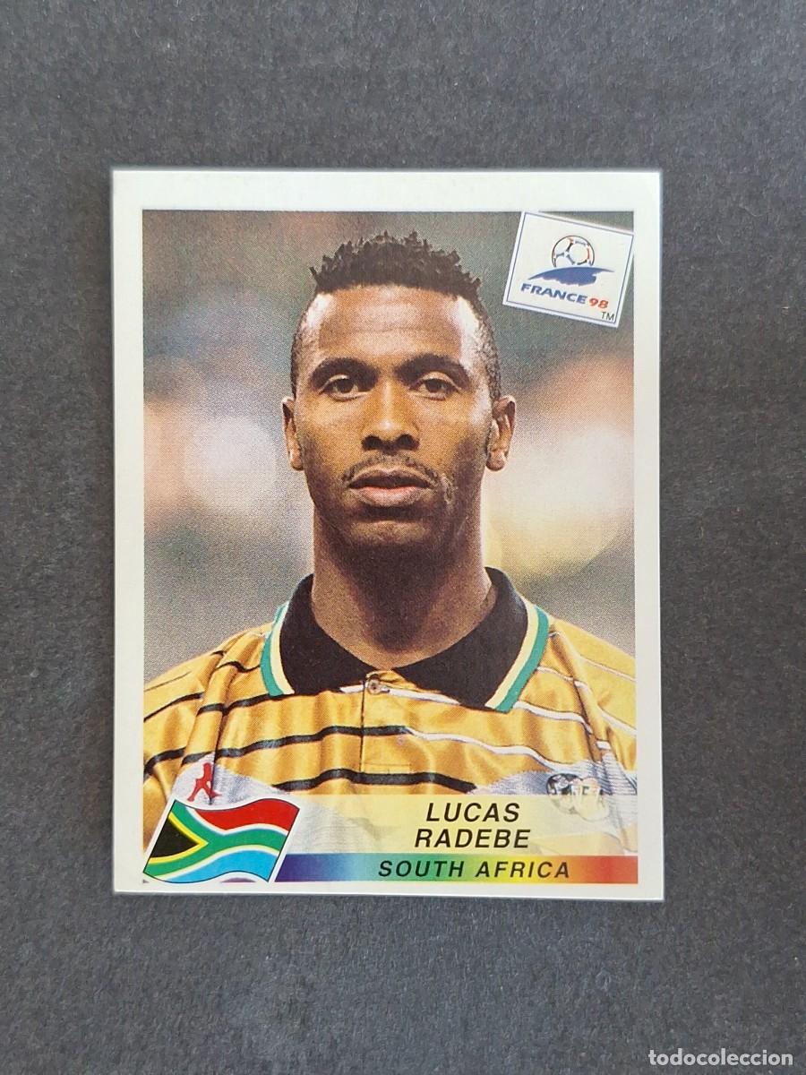 Cromos de f&uacute;tbol: L1 LUCAS RADEBE SELECCION SUDAFRICA 179 MUNDIAL FRANCIA 98 1998 PANINI NUNCA PEGADO SIN PEGAR