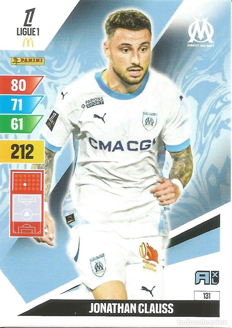 Cromos de f&uacute;tbol: Carta N&uacute;mero 131 - Jonathan Clauss - OM - Ligue 1 McDonald's 2024-25 - Adrenalyn XL (Panini, 2024)