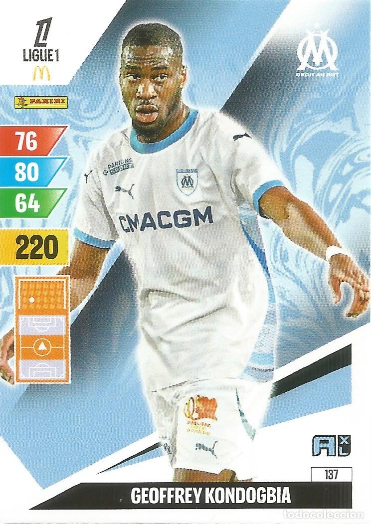 Cromos de f&uacute;tbol: Carta N&uacute;mero 137 - G. Kondogbia - OM - Ligue 1 McDonald's 2024-25 - Adrenalyn XL (Panini, 2024)