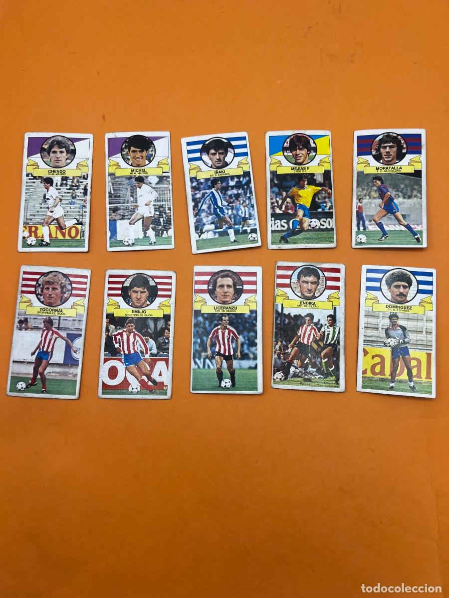 Figurine di Calcio: LOTE 10 CROMOS. LIGA ESTE. 85/86. DESPEGADOS. TODOS DIFERENTE.