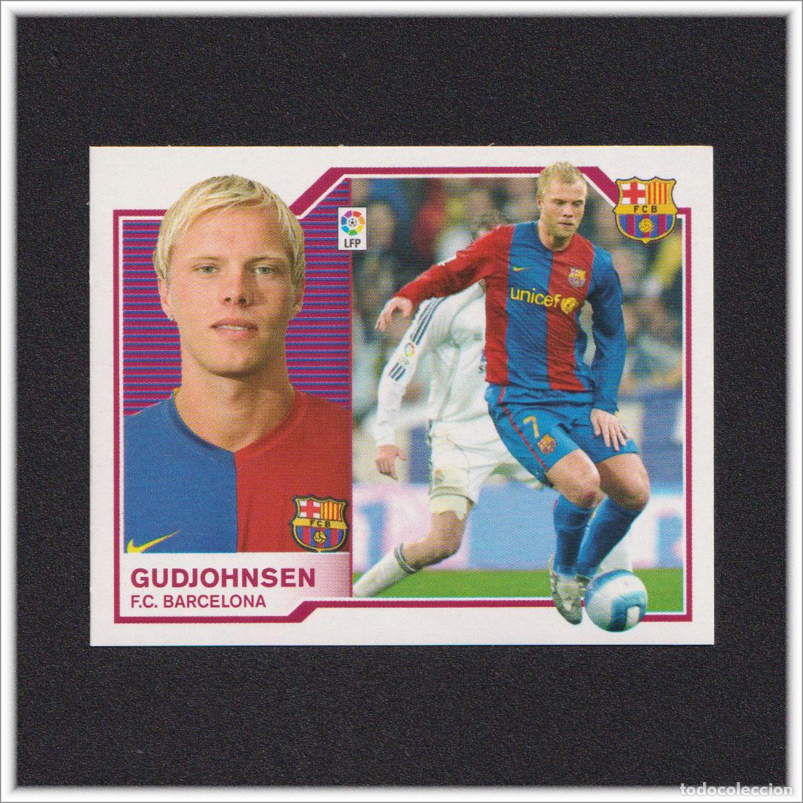 Cartes &agrave; collectionner de Football: LIGA ESTE 2007 2008 07 08 PANINI GUDJOHNSEN BARCELONA COLECCI&Oacute;N LIGA ALBUM BAR&Ccedil;A