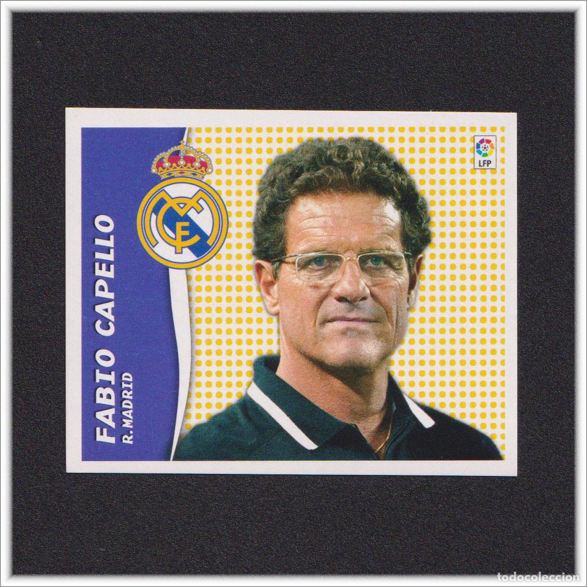 Cromos de f&uacute;tbol: LIGA ESTE 2006 2007 06 07 PANINI FABIO CAPELLO REAL MADRID COLECCI&Oacute;N ALBUM F&Uacute;TBOL
