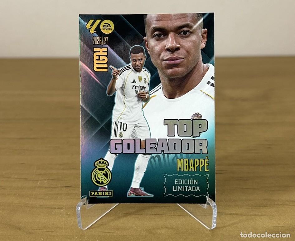 Cromos de f&uacute;tbol: Kylian Mbapp&eacute; Top Goleador Edici&oacute;n Limitada &ndash; Megacracks LaLiga 2026-27 Panini Real Madrid
