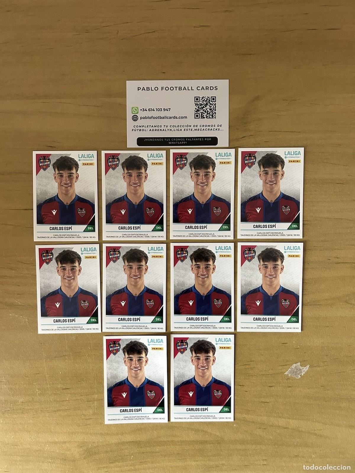 Cartes &agrave; collectionner de Football: Lote x10 Carlos Esp&iacute; True Rookie n&ordm;284B &ndash; Liga Hypermotion 2024-25 Panini Levante UD