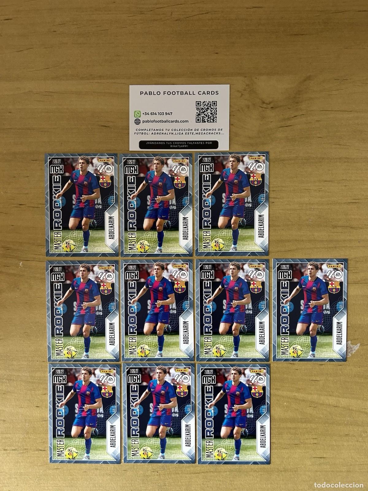 Cartes &agrave; collectionner de Football: Lote x10 Abdelkarim M&aacute;ster Rookie n&ordm;406 &ndash; Megacracks LaLiga 2026-27 Panini FC Barcelona