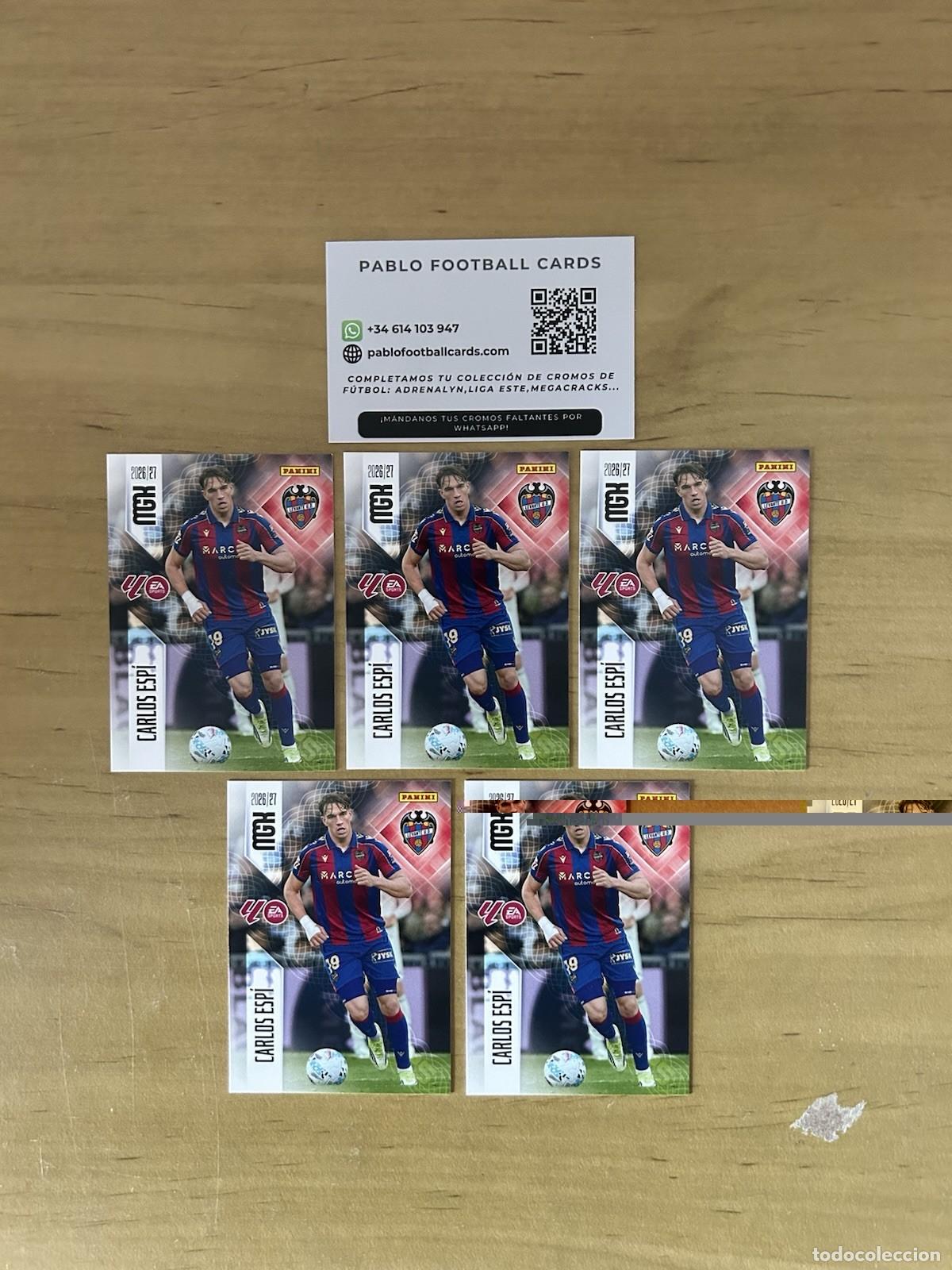 Cartes &agrave; collectionner de Football: Lote x5 Carlos Esp&iacute; n&ordm;215 &ndash; Megacracks LaLiga 2026-27 Panini Levante UD