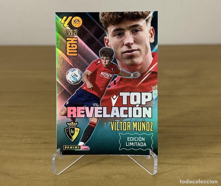 Figurine di Calcio: V&iacute;ctor Mu&ntilde;oz Top Revelaci&oacute;n Edici&oacute;n Limitada &ndash; Megacracks LaLiga 2026-27 Panini CA Osasuna