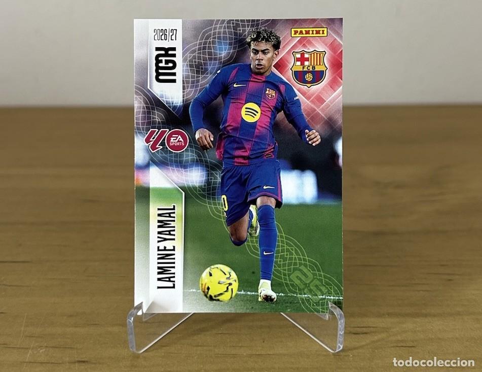 Cromos de f&uacute;tbol: Lamine Yamal Base n&ordm;89 &ndash; Megacracks LaLiga 2026-27 Panini FC Barcelona
