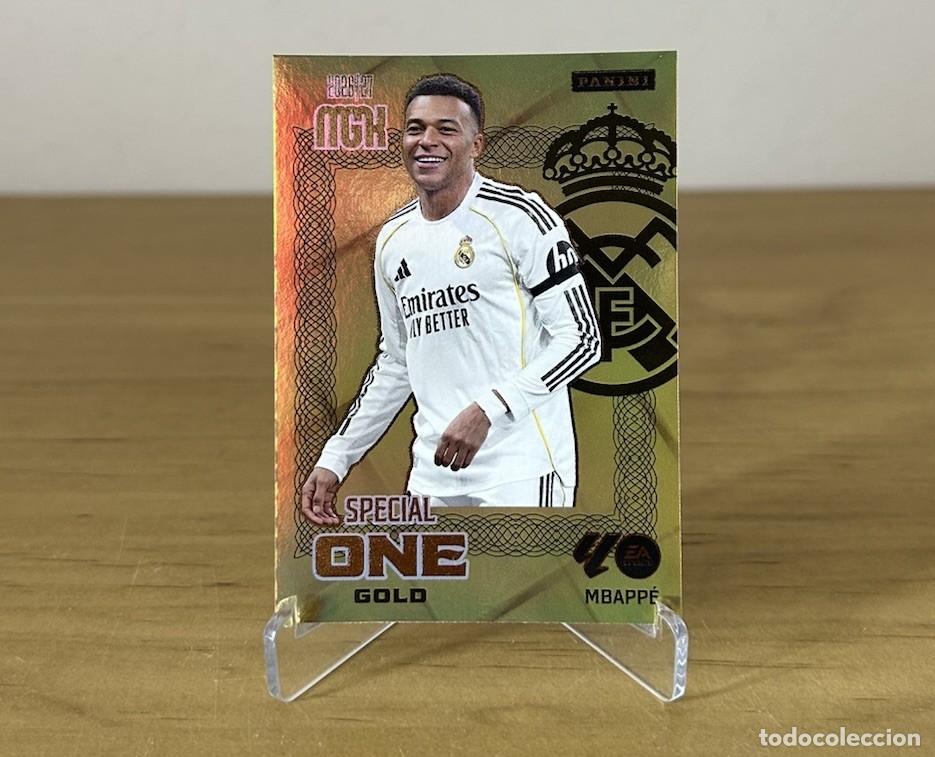 Cromos de f&uacute;tbol: Kylian Mbapp&eacute; Special One Gold &ndash; Megacracks LaLiga 2026-27 Panini Real Madrid