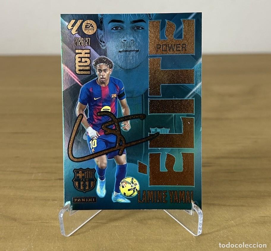Cromos de f&uacute;tbol: Lamine Yamal Elite Power n&ordm;9P &ndash; Megacracks LaLiga 2026-27 Panini FC Barcelona