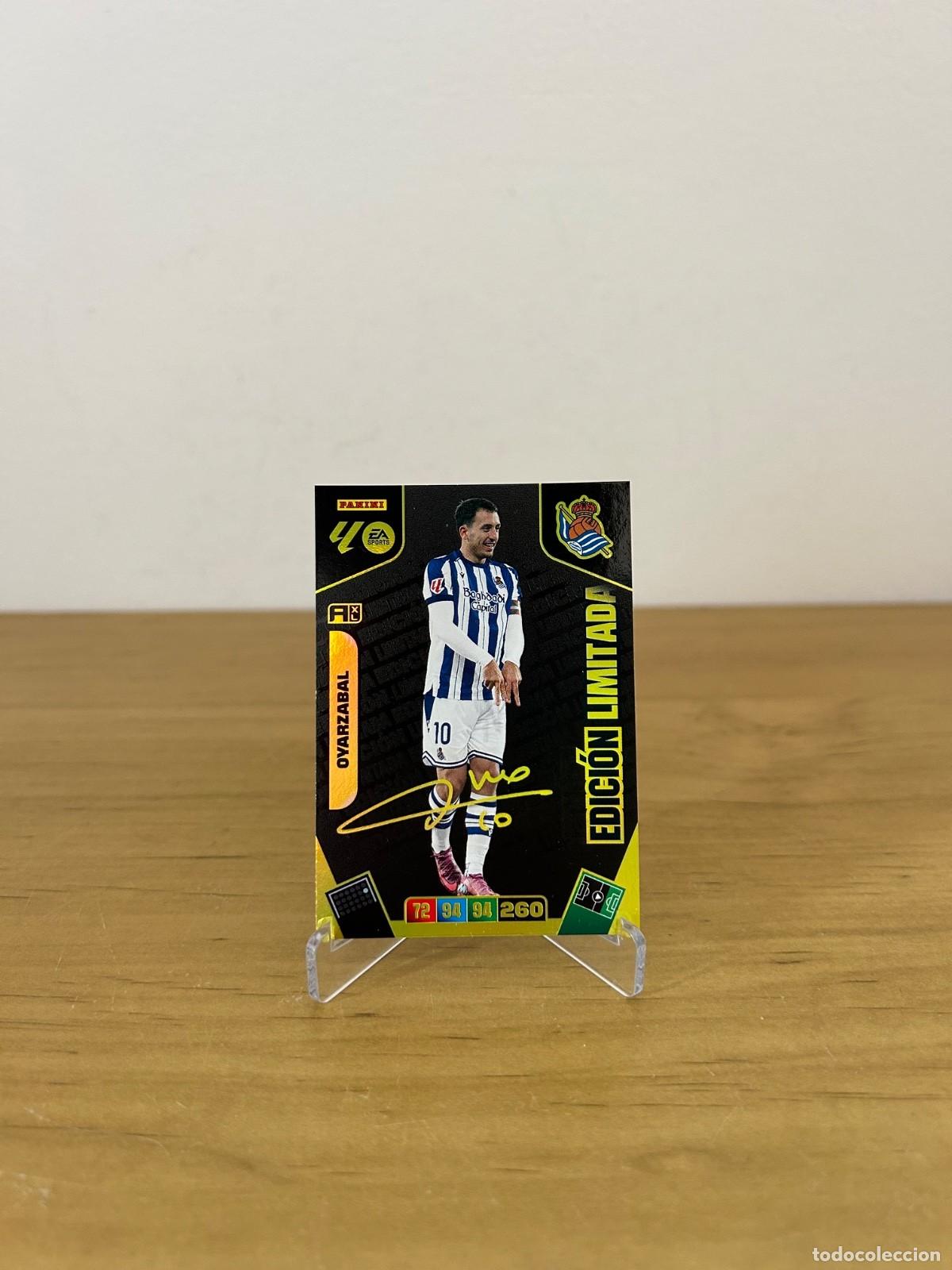 Cromos de f&uacute;tbol: Mikel Oyarzabal Edici&oacute;n Limitada Firmada &ndash; Adrenalyn XL LaLiga 2025-26 Panini Real Sociedad