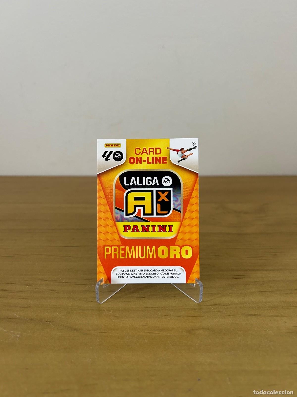 Cromos de f&uacute;tbol: Card Online Premium Oro Edici&oacute;n Limitada &ndash; Adrenalyn XL LaLiga 2025-26 Panini