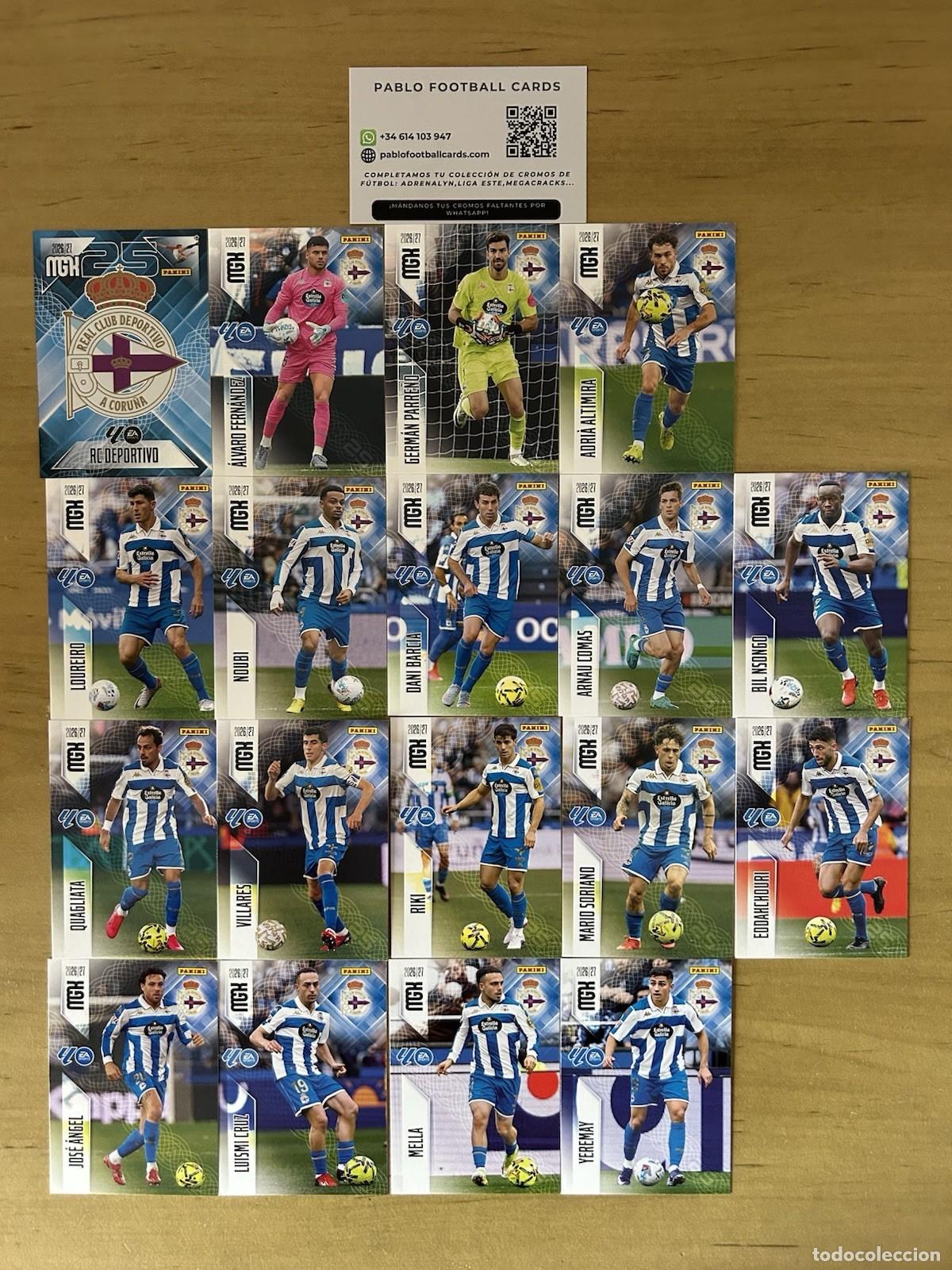 Cromos de Futebol: Deportivo de La Coru&ntilde;a Equipo Completo 18 Cards &ndash; Megacracks LaLiga 2026-27 Panini