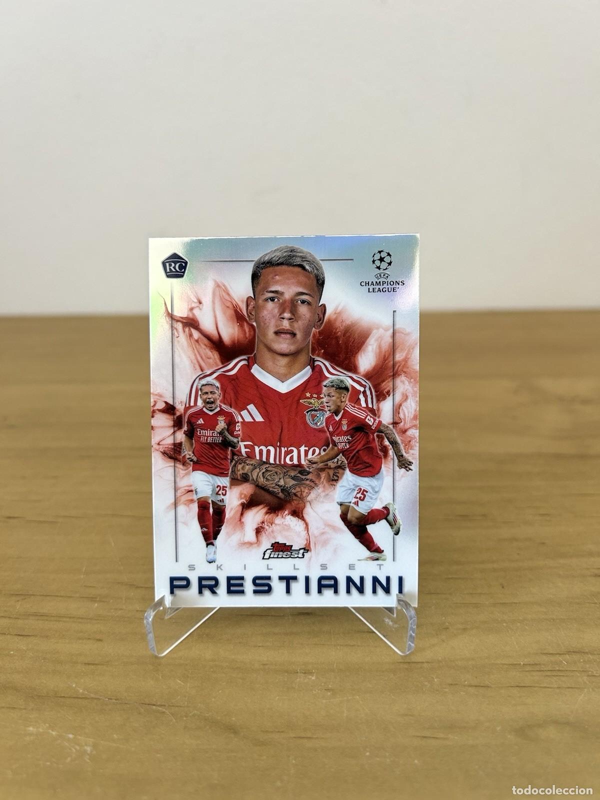 Cromos de Futebol: Gianluca Prestianni Rookie Skillset &ndash; Topps Finest UEFA Club Competitions 2024-25 Benfica
