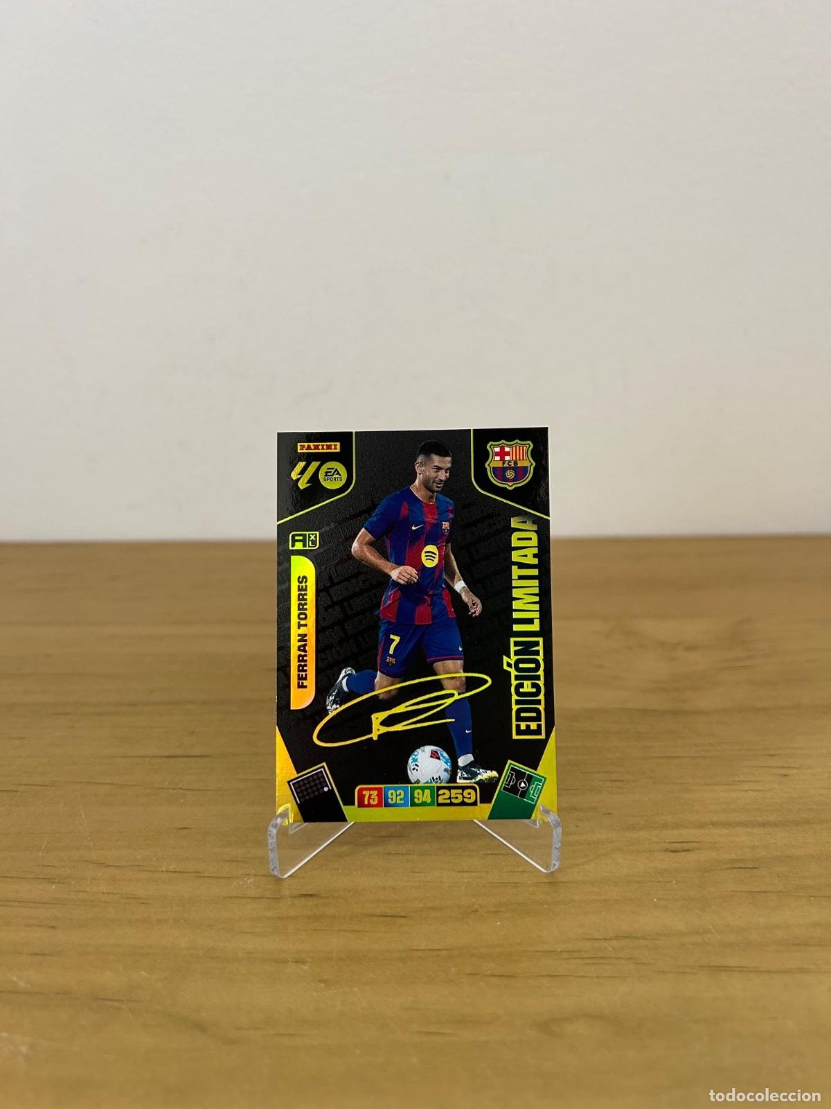 Cromos de Futebol: Ferran Torres Edici&oacute;n Limitada Firmada &ndash; Adrenalyn XL LaLiga 2025-26 Panini FC Barcelona