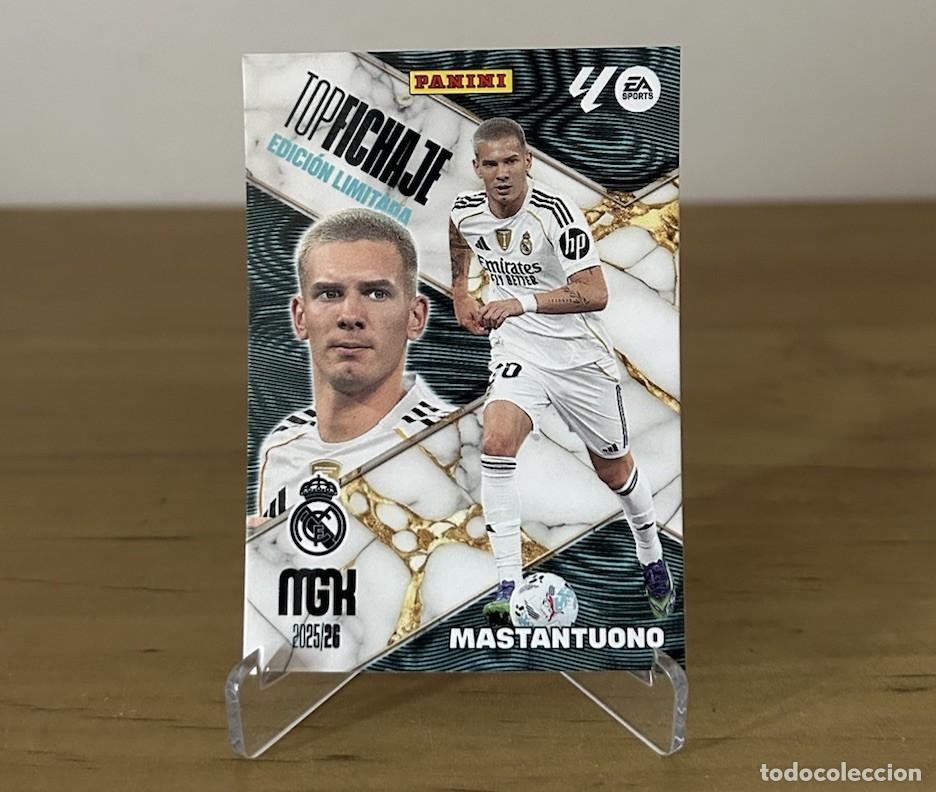 Cromos de f&uacute;tbol: Franco Mastantuono Edici&oacute;n Limitada Fichaje &ndash; Megacracks LaLiga 2025-26 Real Madrid