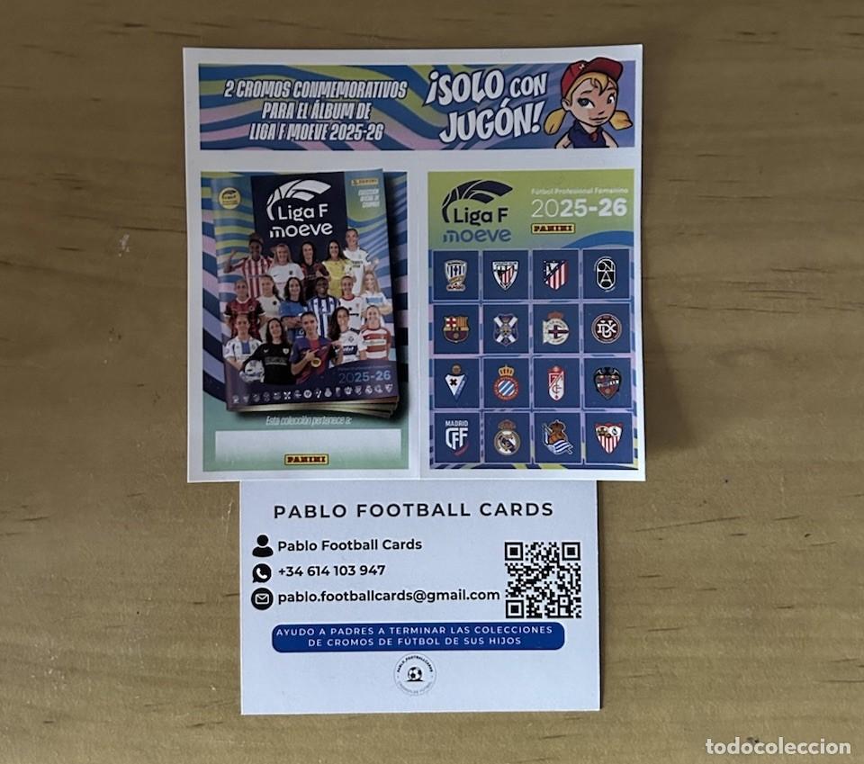 Cromos de Futebol: Hoja 2 Cromos Conmemorativos &ndash; &Aacute;lbum Liga F Femenina 2025-26 Panini
