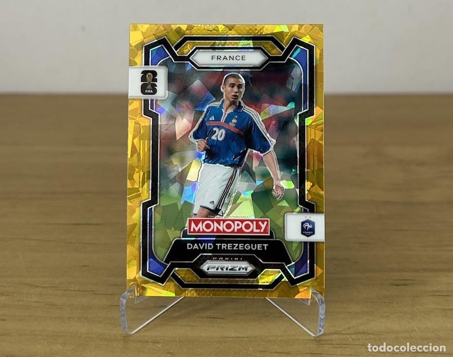 Cromos de Futebol: David Trezeguet Gold Cracked Ice &ndash; Panini Prizm Monopoly FIFA World Cup 2026