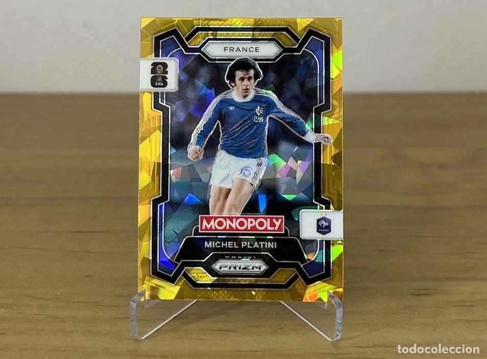 Cromos de Futebol: Michel Platini Gold Cracked Ice &ndash; Panini Prizm Monopoly FIFA World Cup 2026