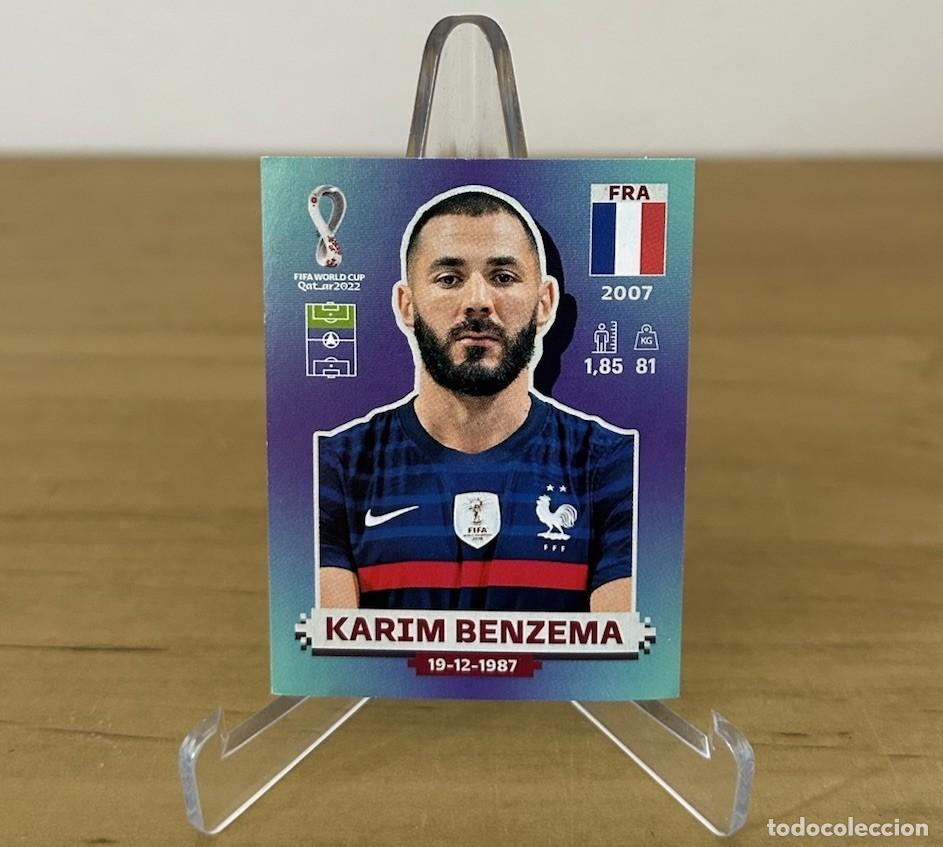 Cromos de Futebol: Karim Benzema Francia &ndash; Sticker FIFA World Cup Qatar 2022 Panini