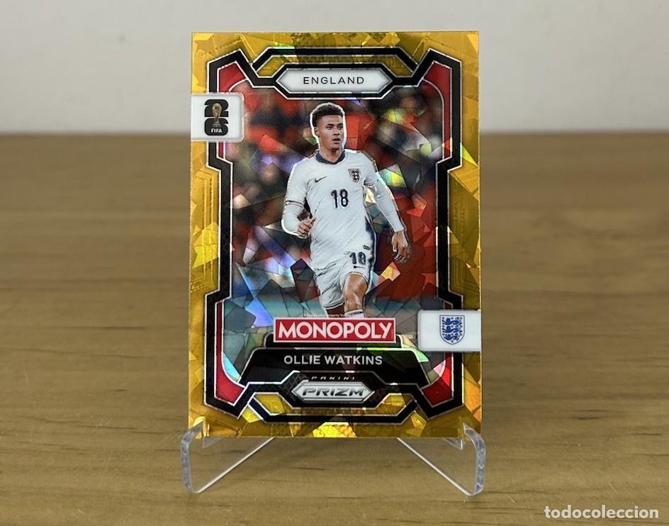 Figurine di Calcio: Ollie Watkins Gold Cracked Ice &ndash; Panini Prizm Monopoly FIFA World Cup 2026
