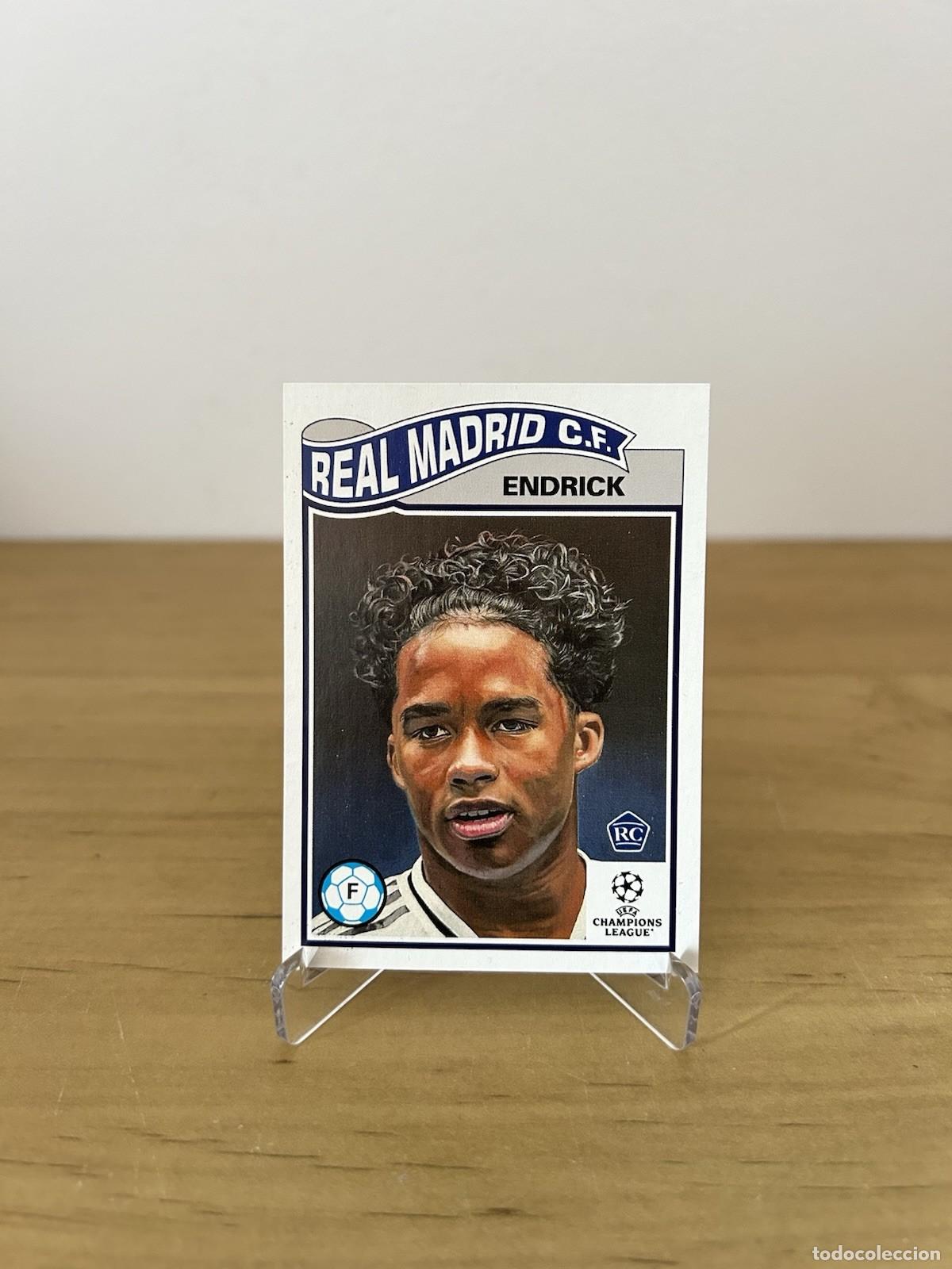 Cartes &agrave; collectionner de Football: Endrick Rookie n&ordm;715 &ndash; Topps Living Set UEFA Club Competitions 2024 Real Madrid