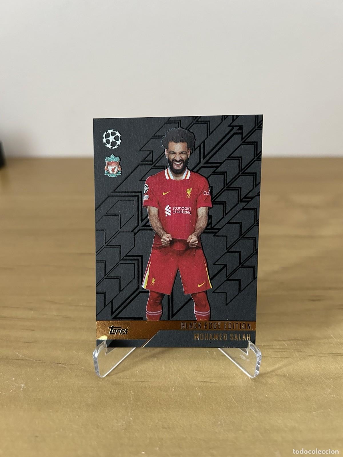 Cartes &agrave; collectionner de Football: Mohamed Salah Black Edge Edition n&ordm;BE9 &ndash; Topps Match Attax Champions League 2024-25