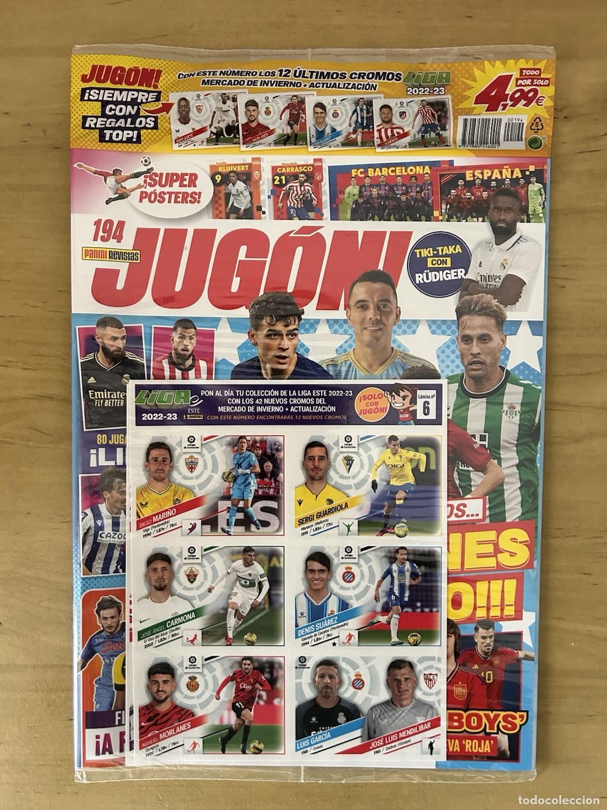 Cartes &agrave; collectionner de Football: Revista Jug&oacute;n 194 con 12 &Uacute;ltimos Cromos Actualizaci&oacute;n &ndash; LaLiga Este 2022-23 Panini