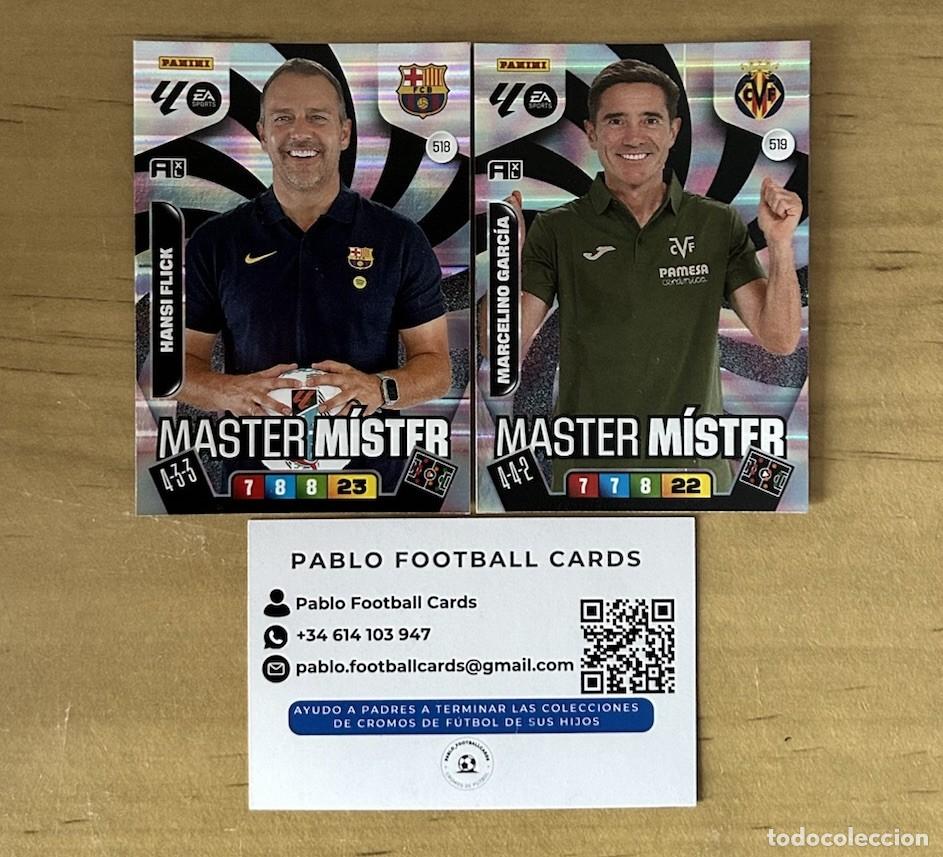 Cartes &agrave; collectionner de Football: Nuevos M&aacute;ster Mister Flick y Marcelino &ndash; 2 Cartas Adrenalyn XL LaLiga 2025-26 Panini