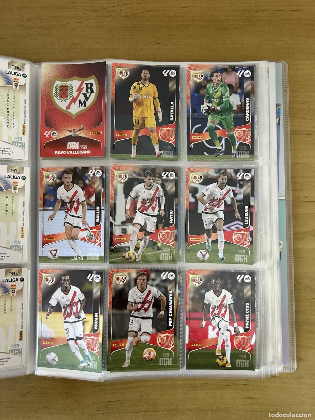 Cartes &agrave; collectionner de Football: Rayo Vallecano Equipo Completo 18 Cards &ndash; Megacracks LaLiga 2025-26 Panini
