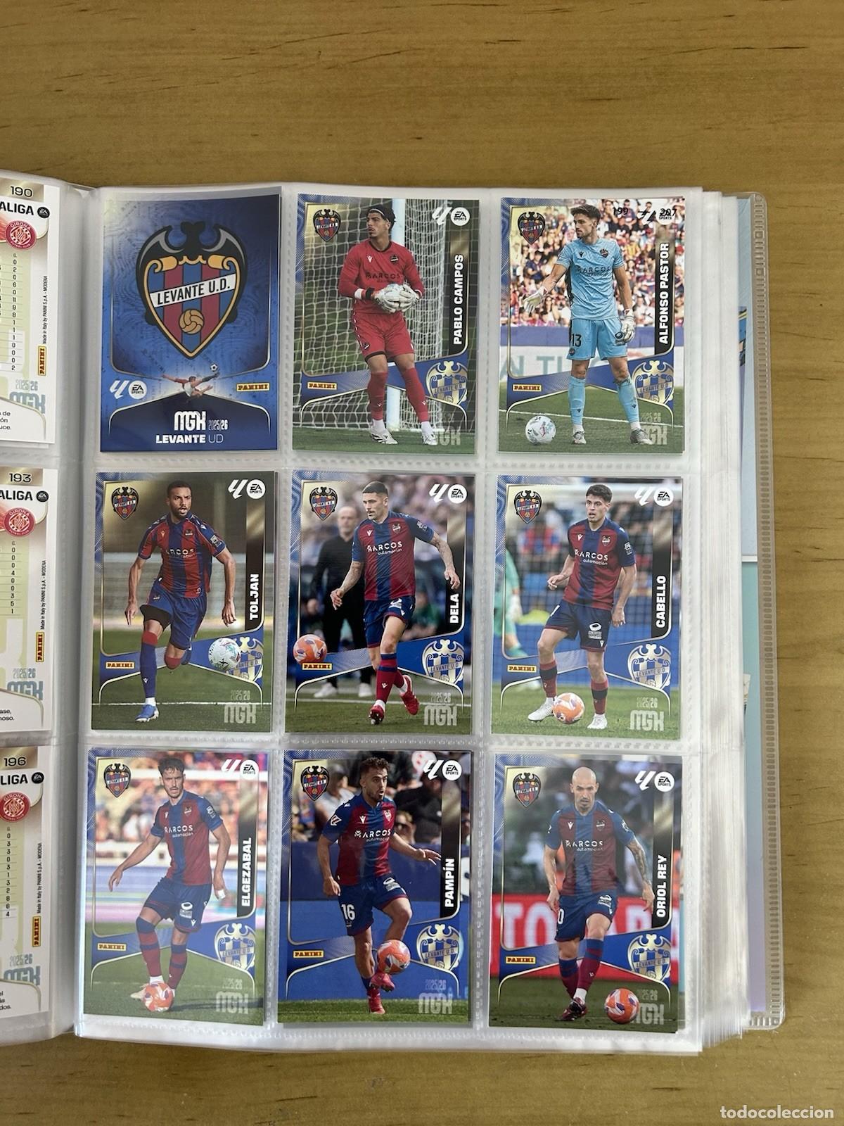 Cartes &agrave; collectionner de Football: Levante UD Equipo Completo 18 Cards &ndash; Megacracks LaLiga 2025-26 Panini