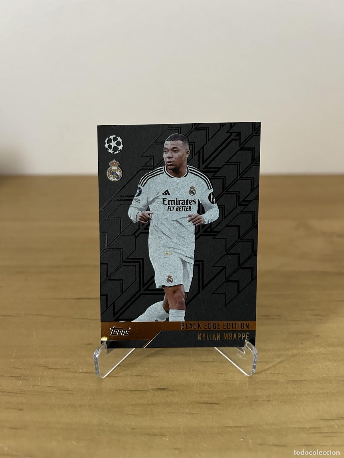 Cartes &agrave; collectionner de Football: Kylian Mbapp&eacute; Black Edge Edition n&ordm;BE7 &ndash; Topps Match Attax Champions League 2024-25