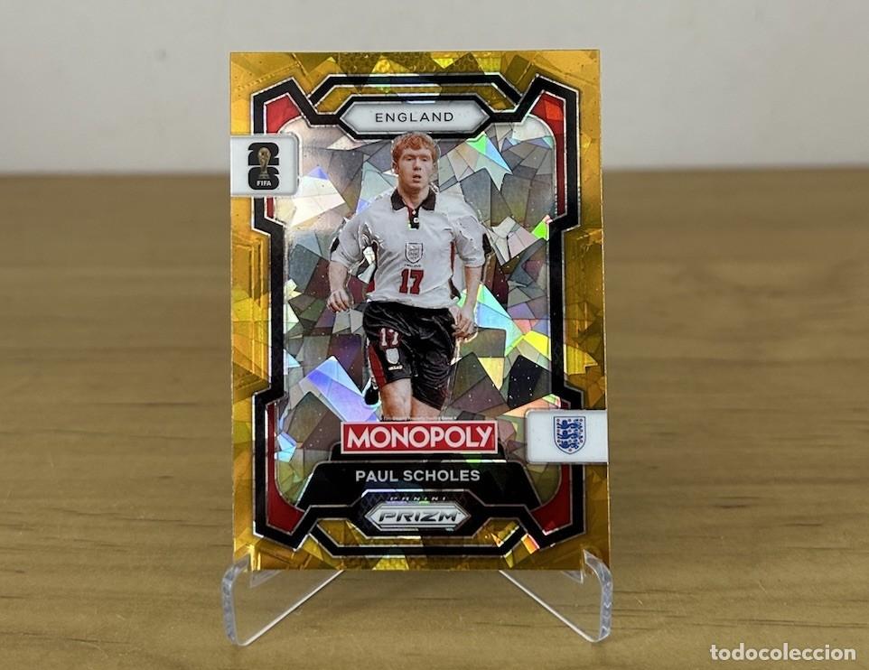 Cromos de Futebol: Paul Scholes Gold Cracked Ice &ndash; Panini Prizm Monopoly FIFA World Cup 2026