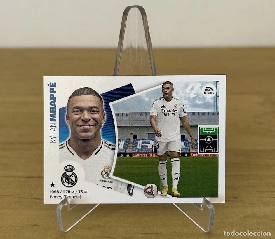 Cromos de Futebol: Kylian Mbapp&eacute; Fichaje n&ordm;20 Real Madrid Rookie &ndash; LaLiga Este 2024-25 Panini