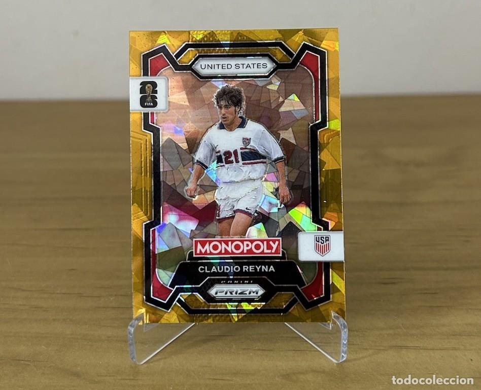 Cromos de Futebol: Claudio Reyna Gold Cracked Ice &ndash; Panini Prizm Monopoly FIFA World Cup 2026