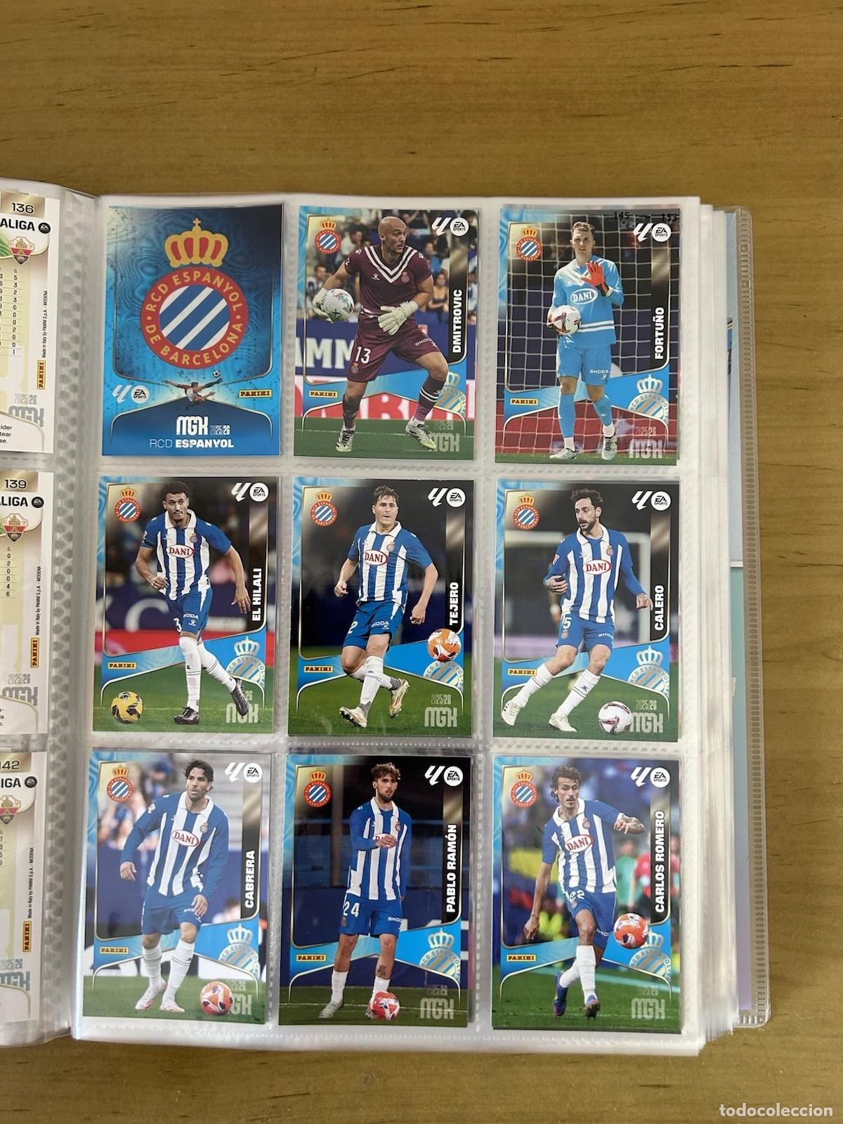 Cromos de Futebol: RCD Espanyol Equipo Completo 18 Cards &ndash; Megacracks LaLiga 2025-26 Panini