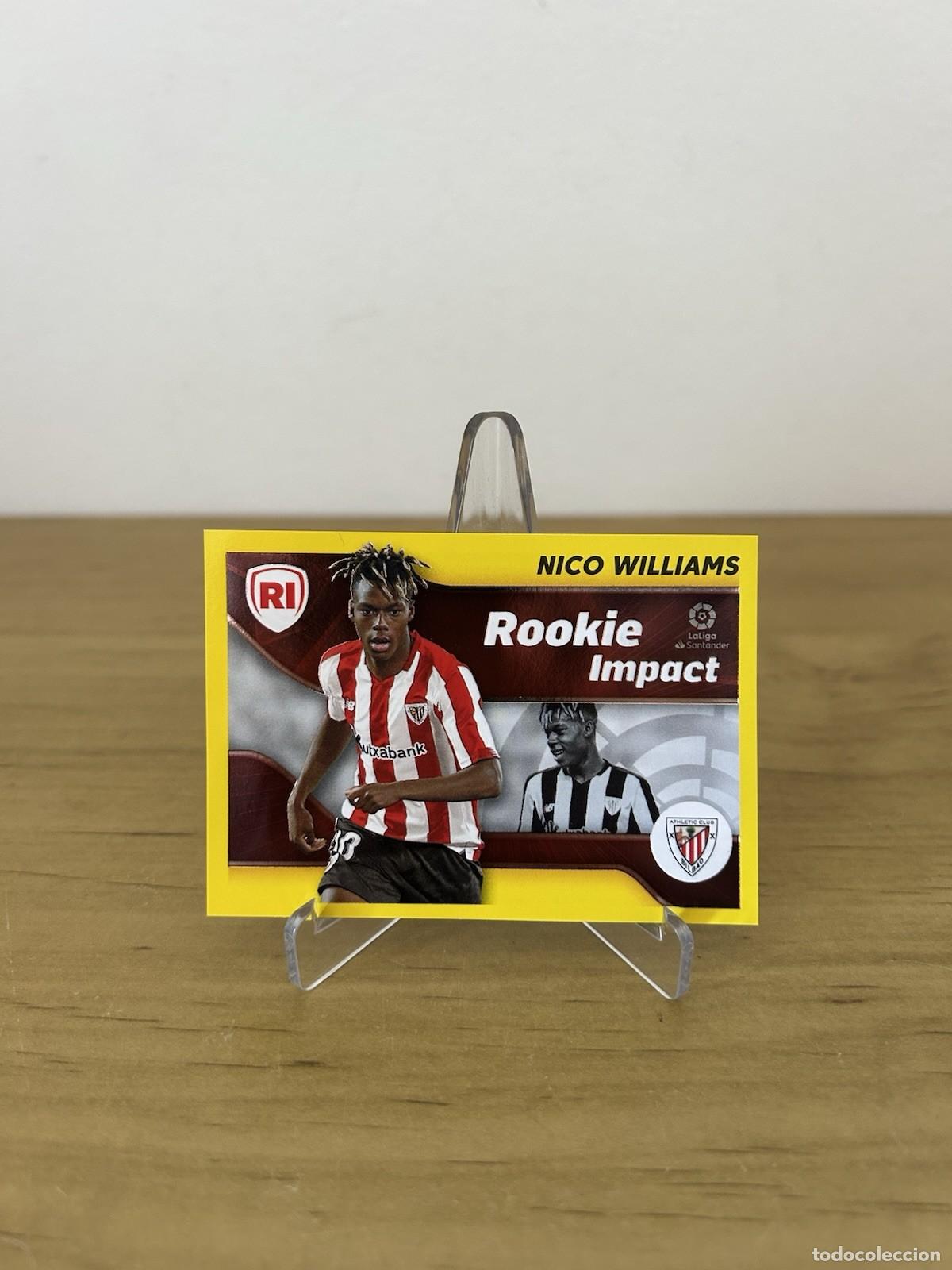 Cromos de Futebol: Nico Williams Rookie n&ordm;4 &ndash; LaLiga Este 2021-22 Panini Athletic Club