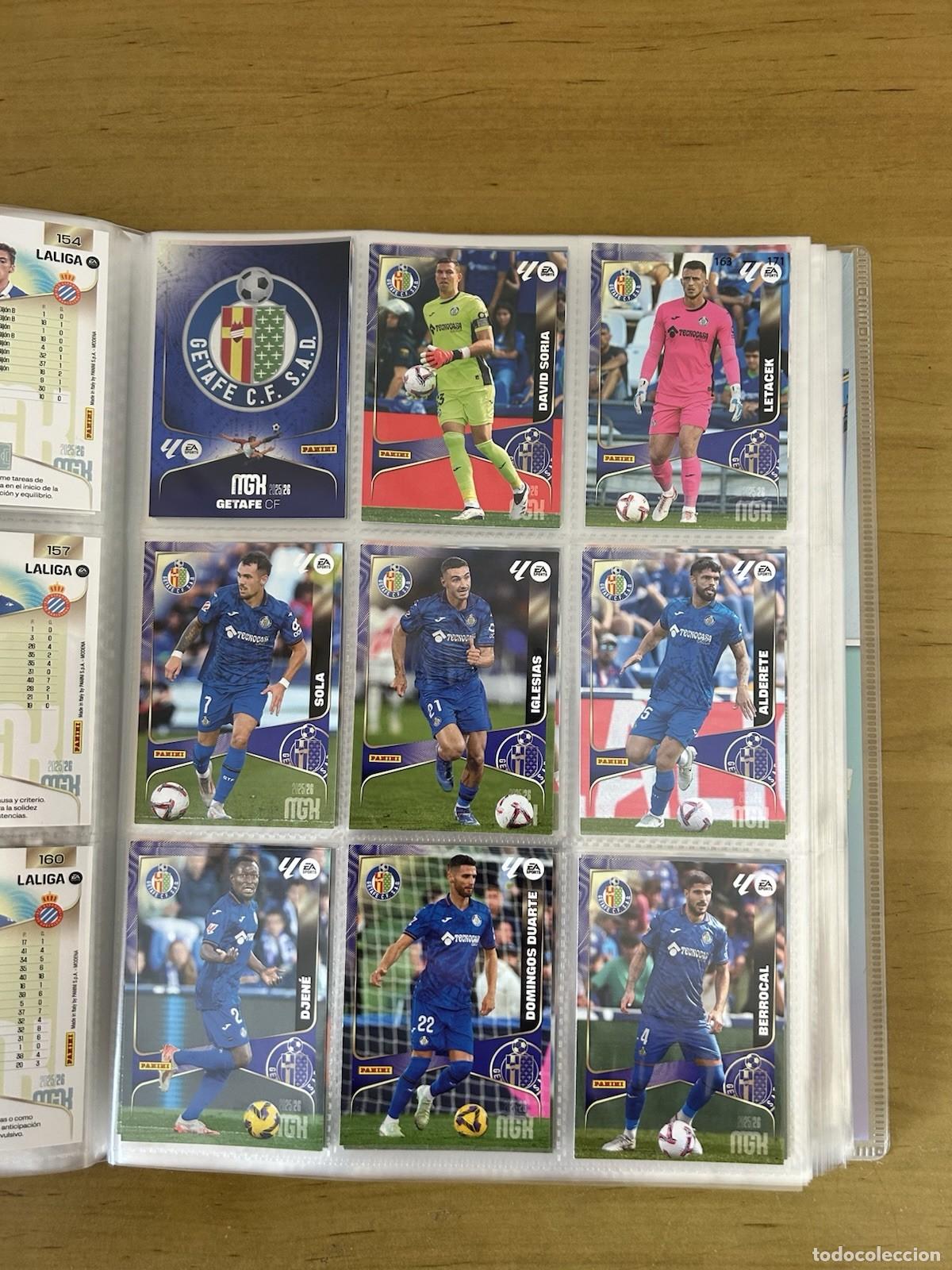Cromos de f&uacute;tbol: Getafe CF Equipo Completo 18 Cards &ndash; Megacracks LaLiga 2025-26 Panini