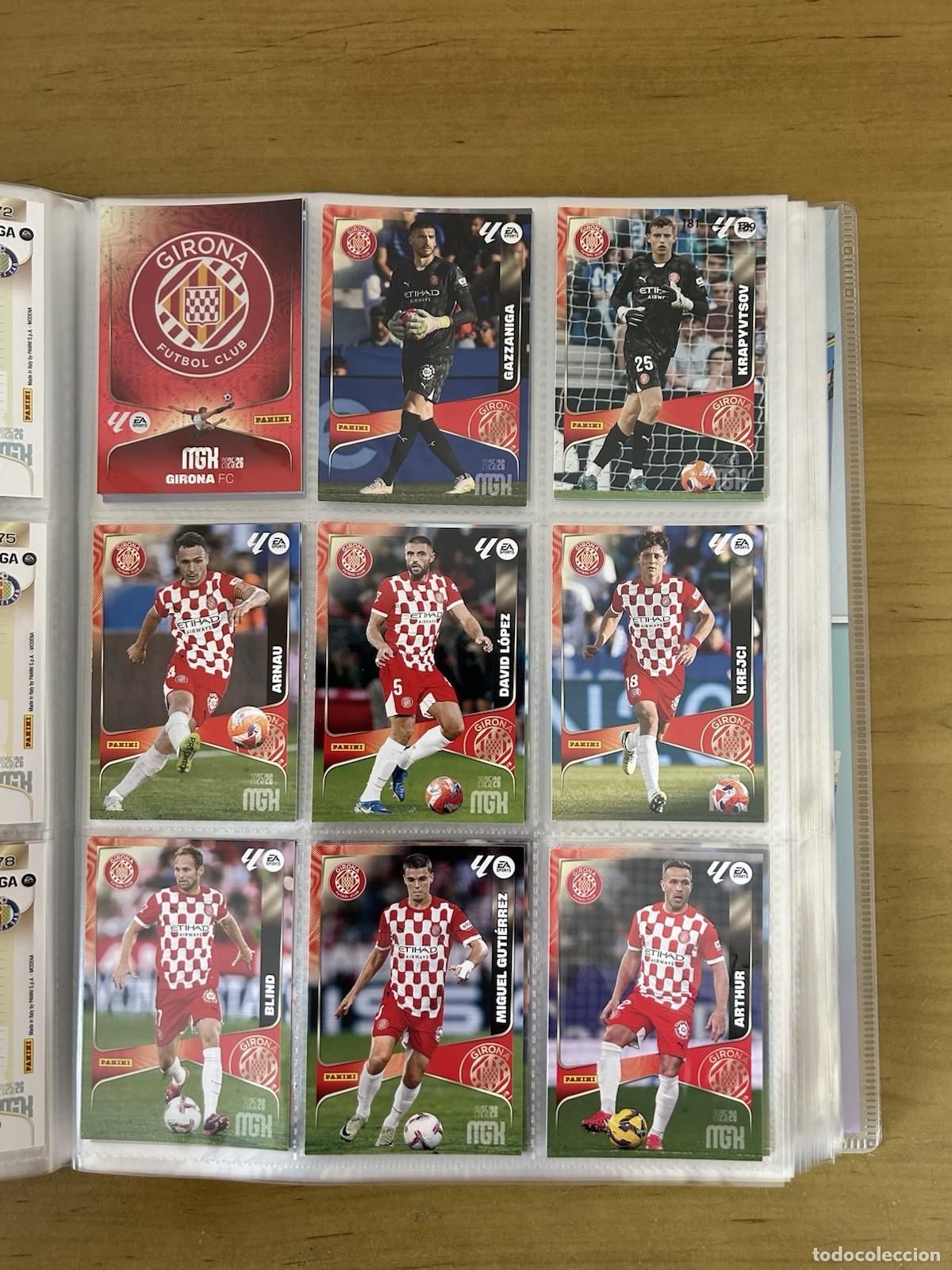 Cromos de f&uacute;tbol: Girona FC Equipo Completo 18 Cards &ndash; Megacracks LaLiga 2025-26 Panini
