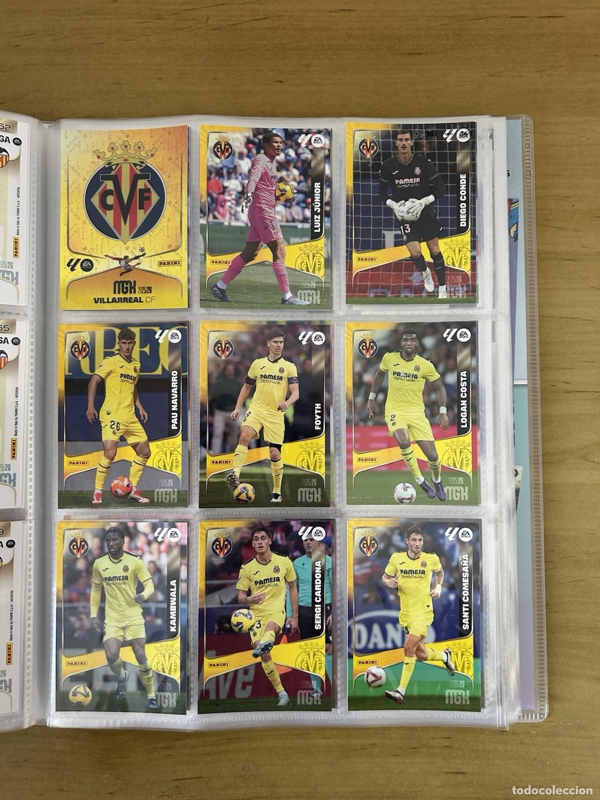 Cromos de f&uacute;tbol: Villarreal CF Equipo Completo 18 Cards &ndash; Megacracks LaLiga 2025-26 Panini
