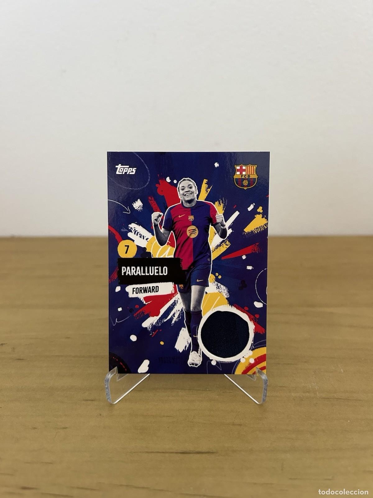 Cromos de Futebol: Salma Paralluelo Match-Worn Relic &ndash; Bar&ccedil;a Rumba Topps Team Set Barcelona 2024-25