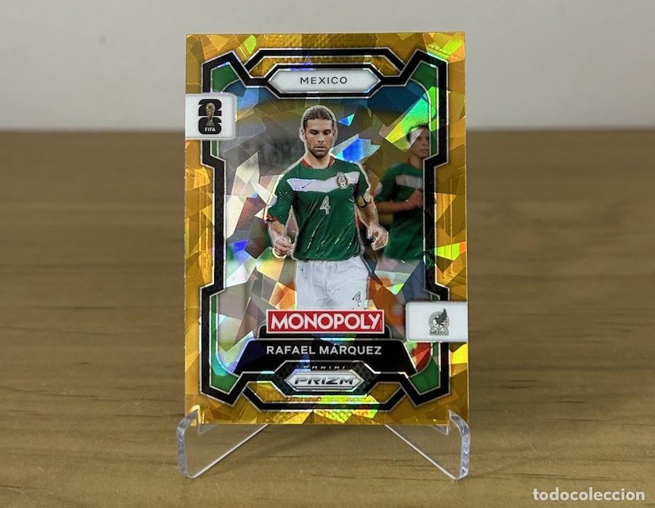 Cromos de Futebol: Rafael M&aacute;rquez Gold Cracked Ice &ndash; Panini Prizm Monopoly FIFA World Cup 2026