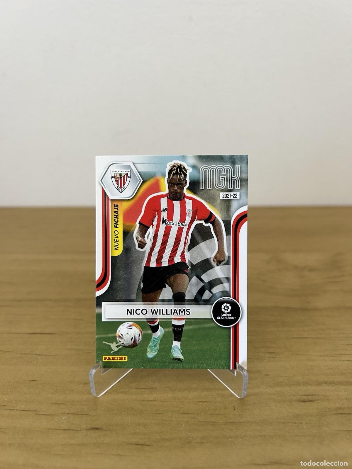 Cromos de Futebol: Nico Williams Rookie Card n&ordm;437 &ndash; Megacracks LaLiga 2021-22 Athletic Club