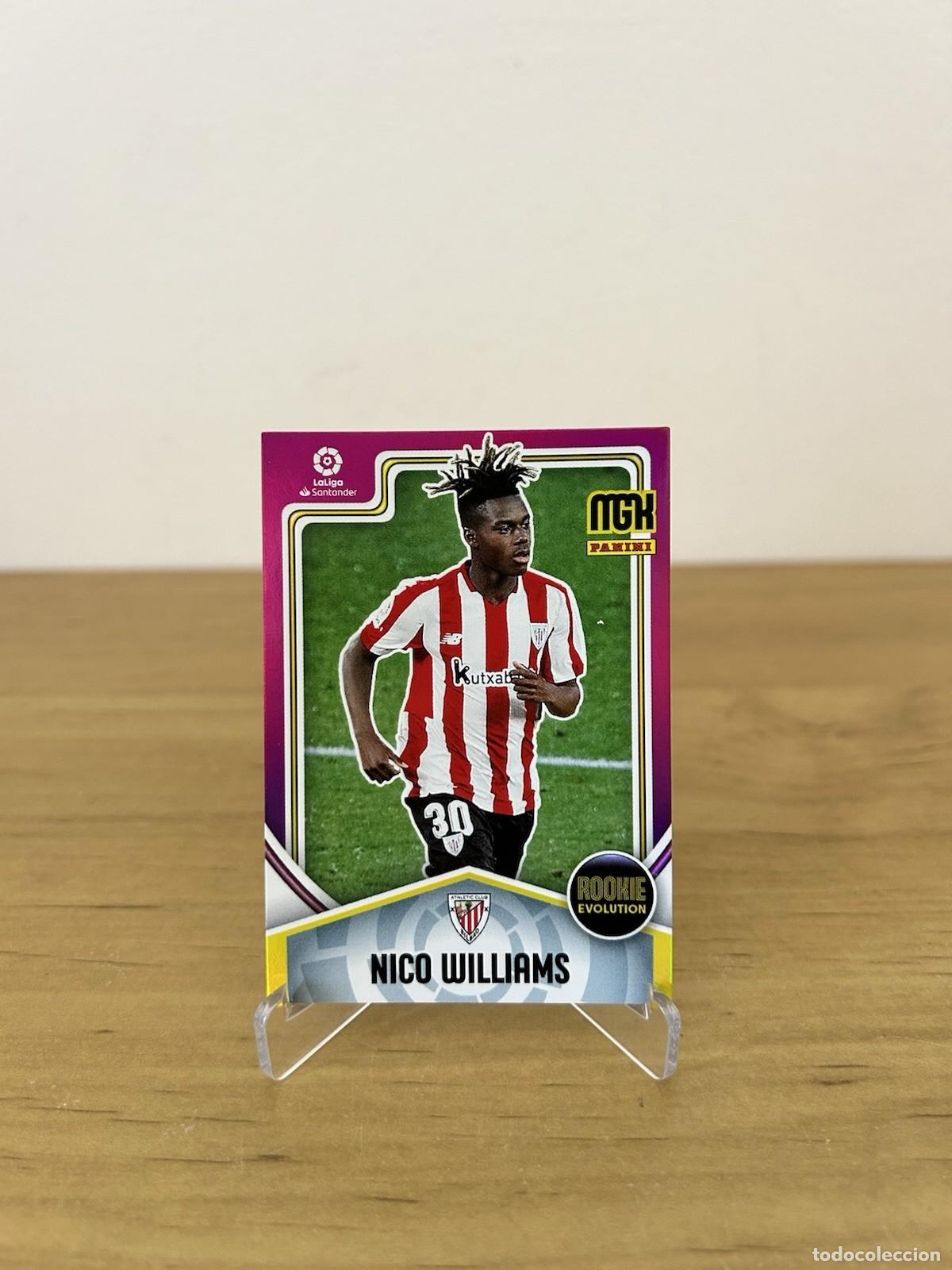 Cromos de Futebol: Nico Williams Rookie Evolution n&ordm;399 &ndash; Megacracks LaLiga 2021-22 Athletic Club